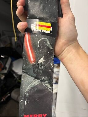 Kohl's Star Wars Darth Vader Black Tie with Red Lightsaber